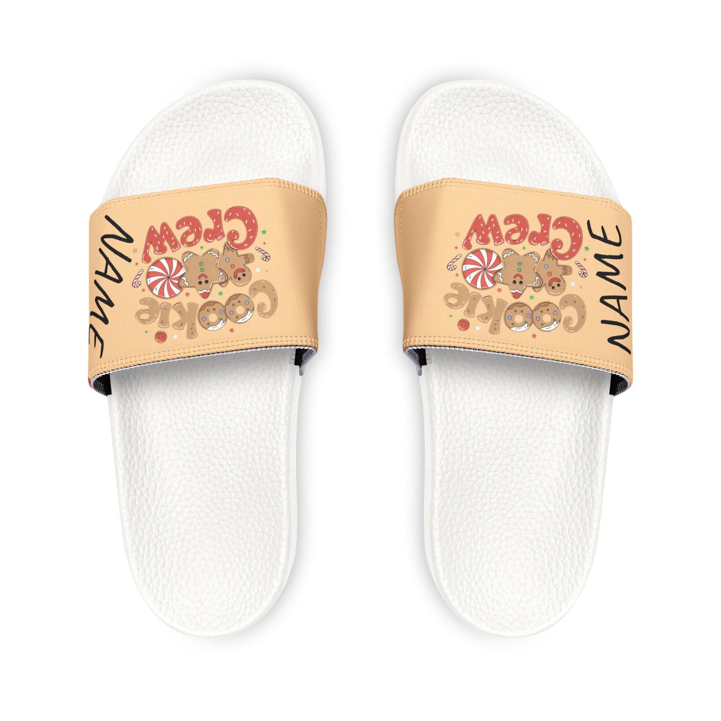 Custom Cookie Crew Girls Boys Teens Family Mommy and Me Sandals