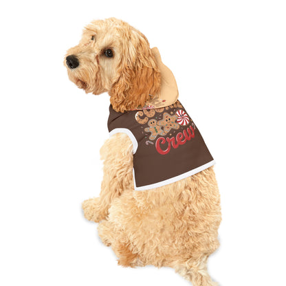 Christmas Cookie Crew Pet Dog Hoodie Winter Warm Soft Fleece Hooded Sweatshirts