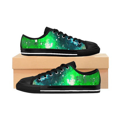 Swish Green Galaxy Men's Canvas Sneakers Pro