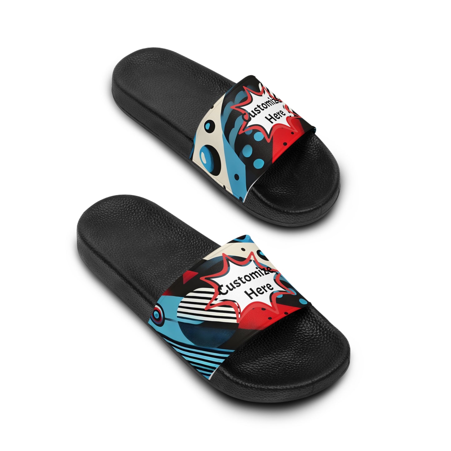 Personalized Custom Gravity Super Hero Men's Slide Sandals Pro