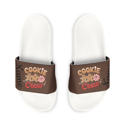 Customized Cookie Crew Girls Boys Teens Family Group Christmas Crew Sandals Pro