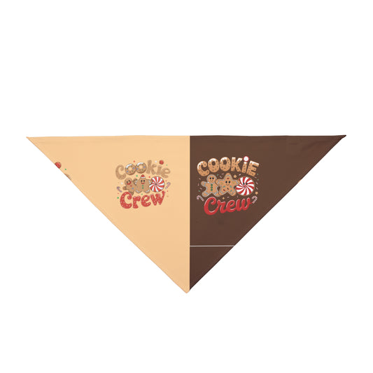 Cookie Crew Pet Bandana perfect for Thanksgiving, Christmas, fall & winter