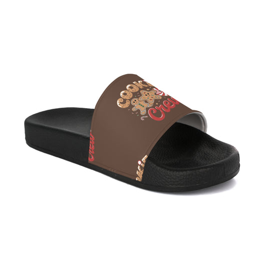 Personalized Cookie Crew Family Group Women's Slide Sandals Pro