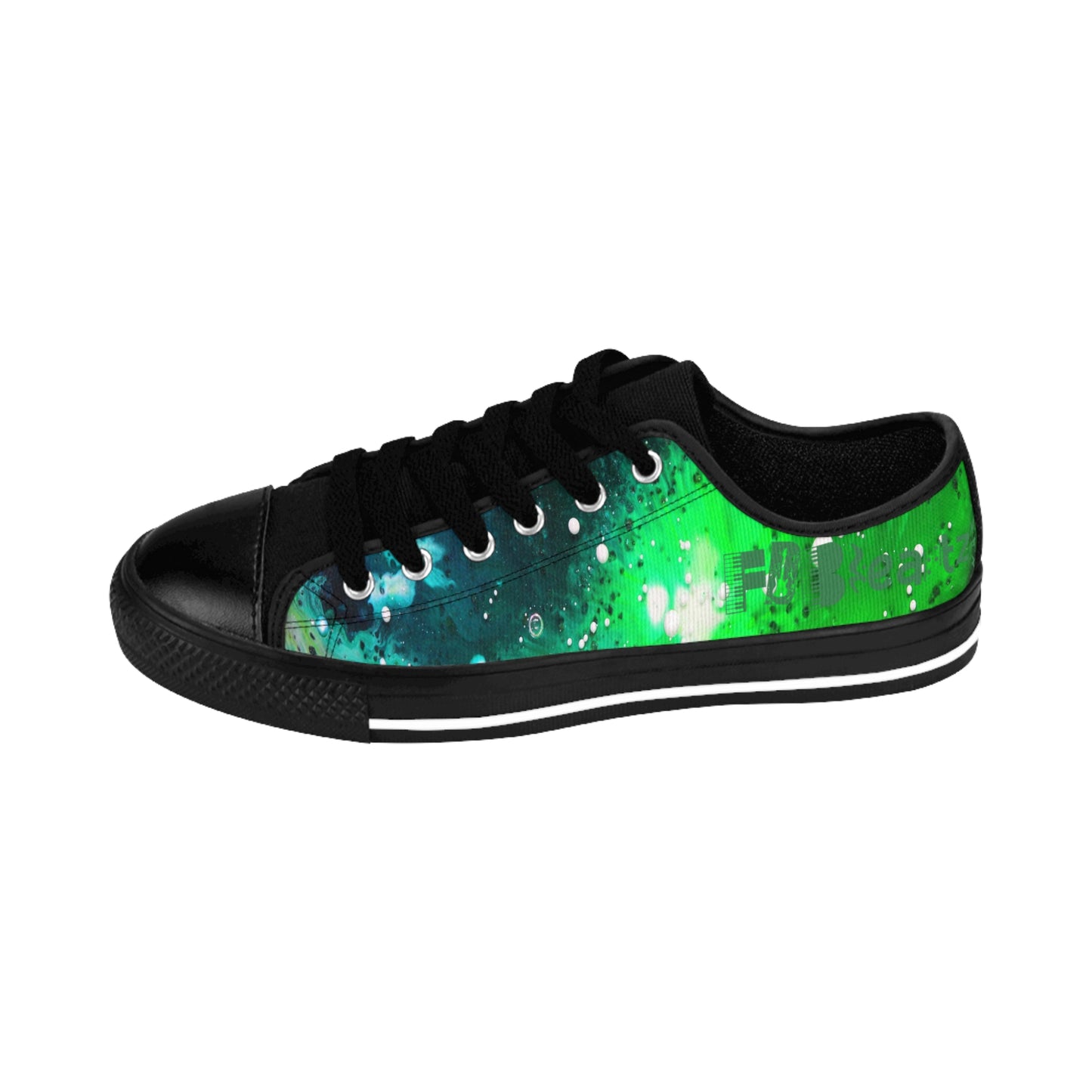 Swish Green Galaxy Men's Canvas Sneakers Pro