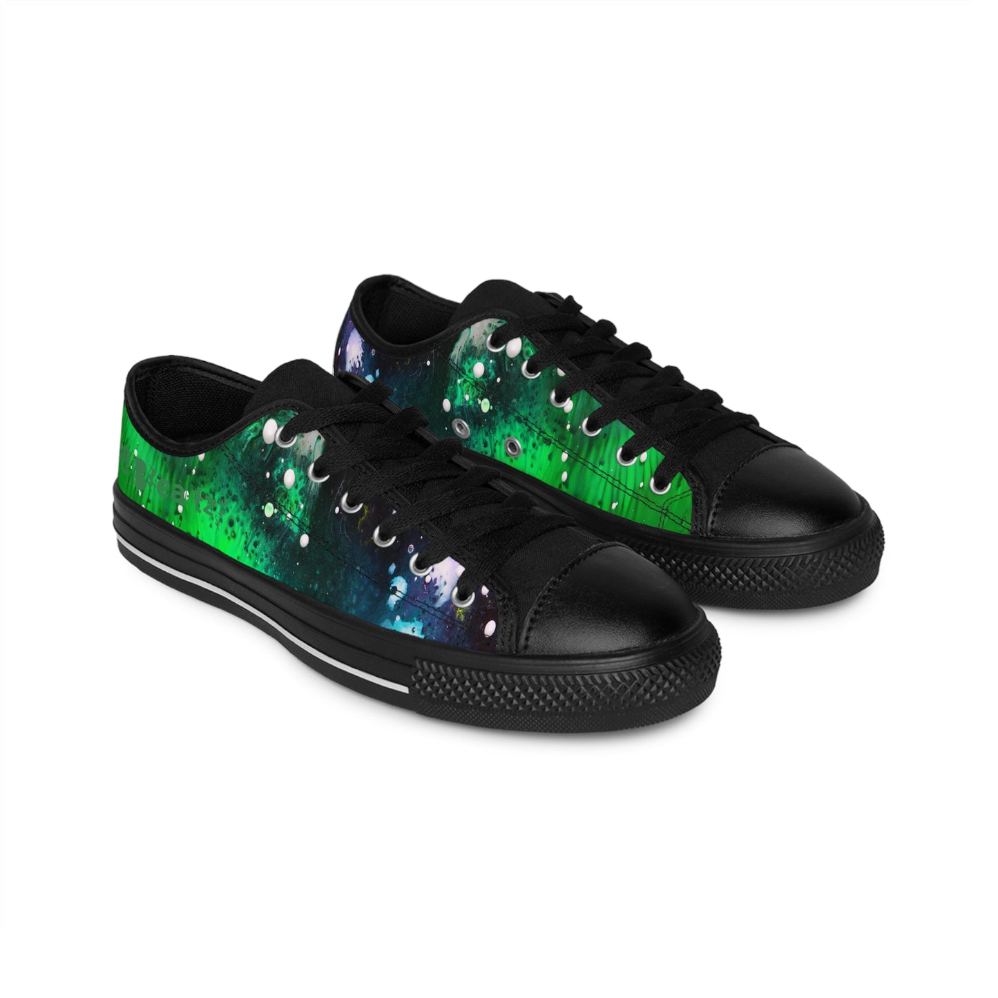 Swish Green Galaxy Women's Canvas Sneakers Pro