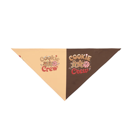 Cookie Crew Pet Bandana perfect for Thanksgiving, Christmas, fall & winter