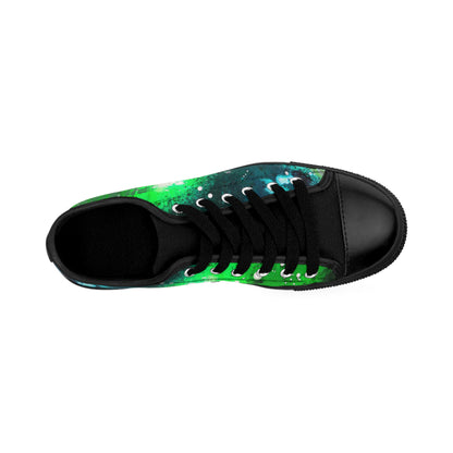 Swish Green Galaxy Men's Canvas Sneakers Pro