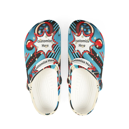 Personalized Custom Gravity Super Hero Foam Rubber Clog Shoes Pro