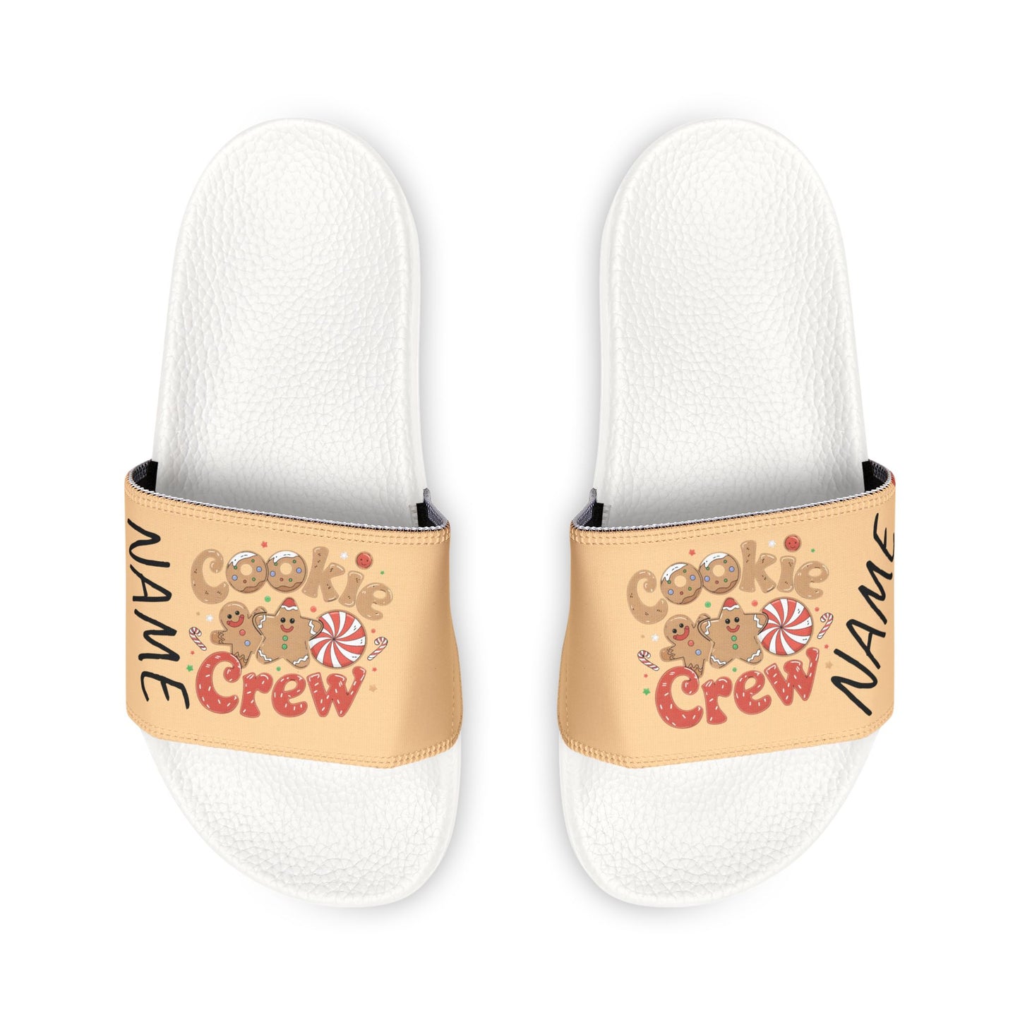 Custom Cookie Crew Girls Boys Teens Family Mommy and Me Sandals