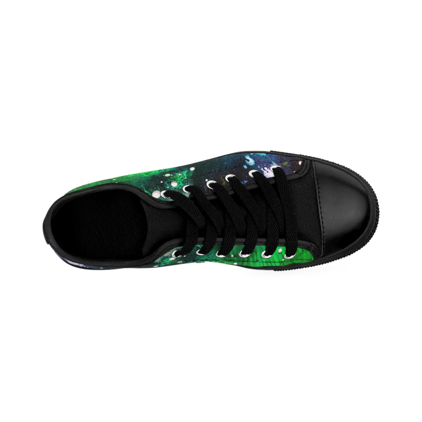 Swish Green Galaxy Women's Canvas Sneakers Pro