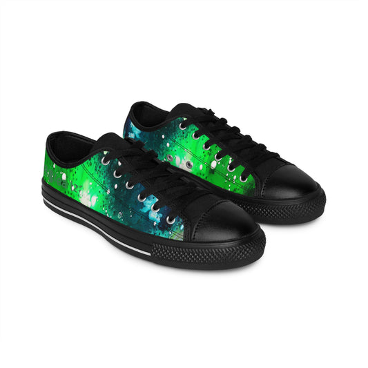 Swish Green Galaxy Men's Canvas Sneakers Pro