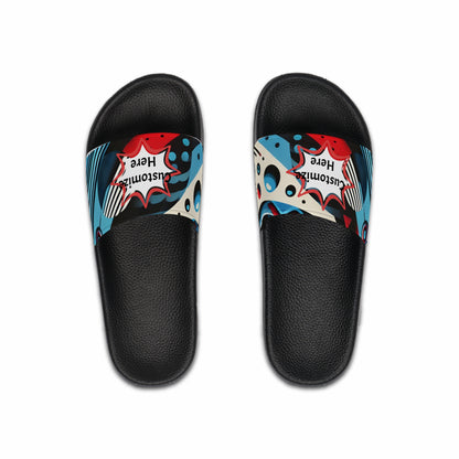 Personalized Custom Gravity Super Hero Men's Slide Sandals Pro