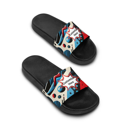 Personalized Custom Gravity Super Hero Women's Slide Sandals Pro